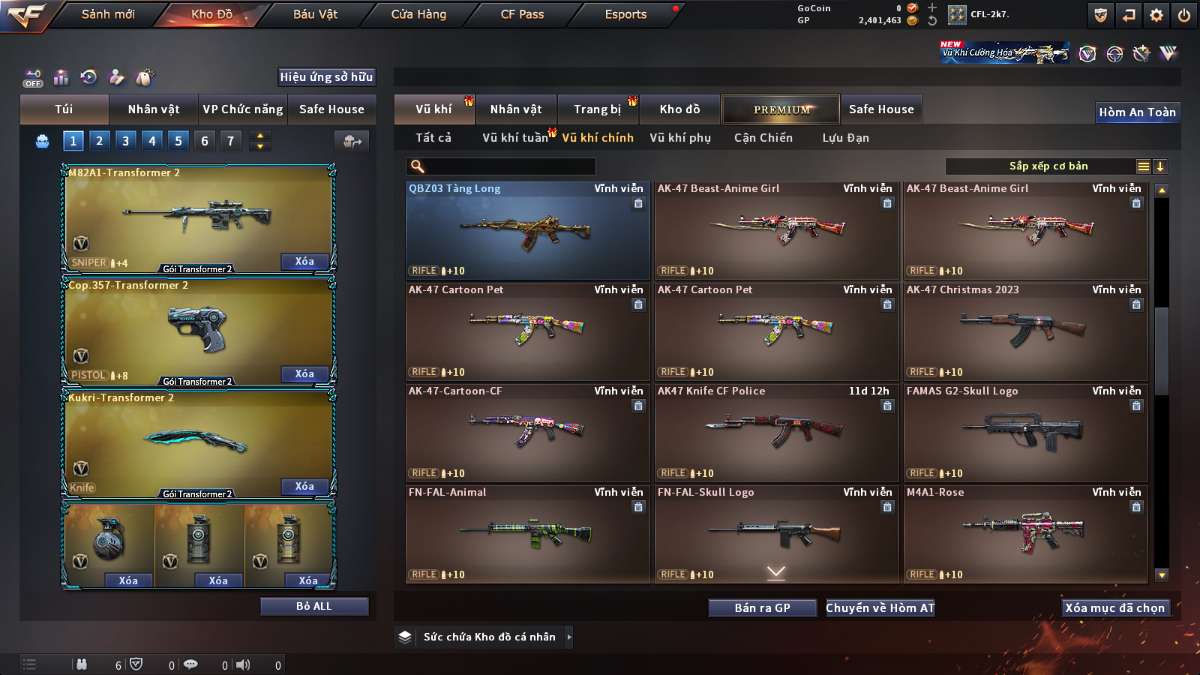 shop acc cf uy tin gia re
